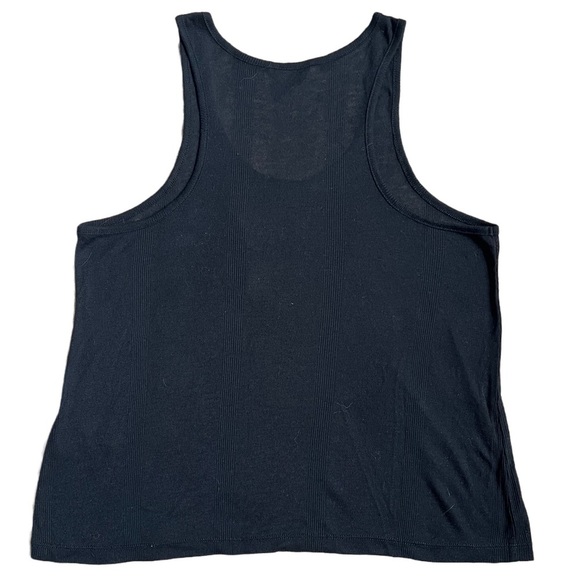 GUESS BLACK OVERSIZED FULL LENGTH TANK TOP WITH POCKET SIZE XS - Picture 4 of 6